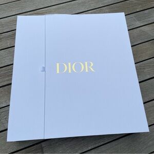 Dior White and Gold box with hanger